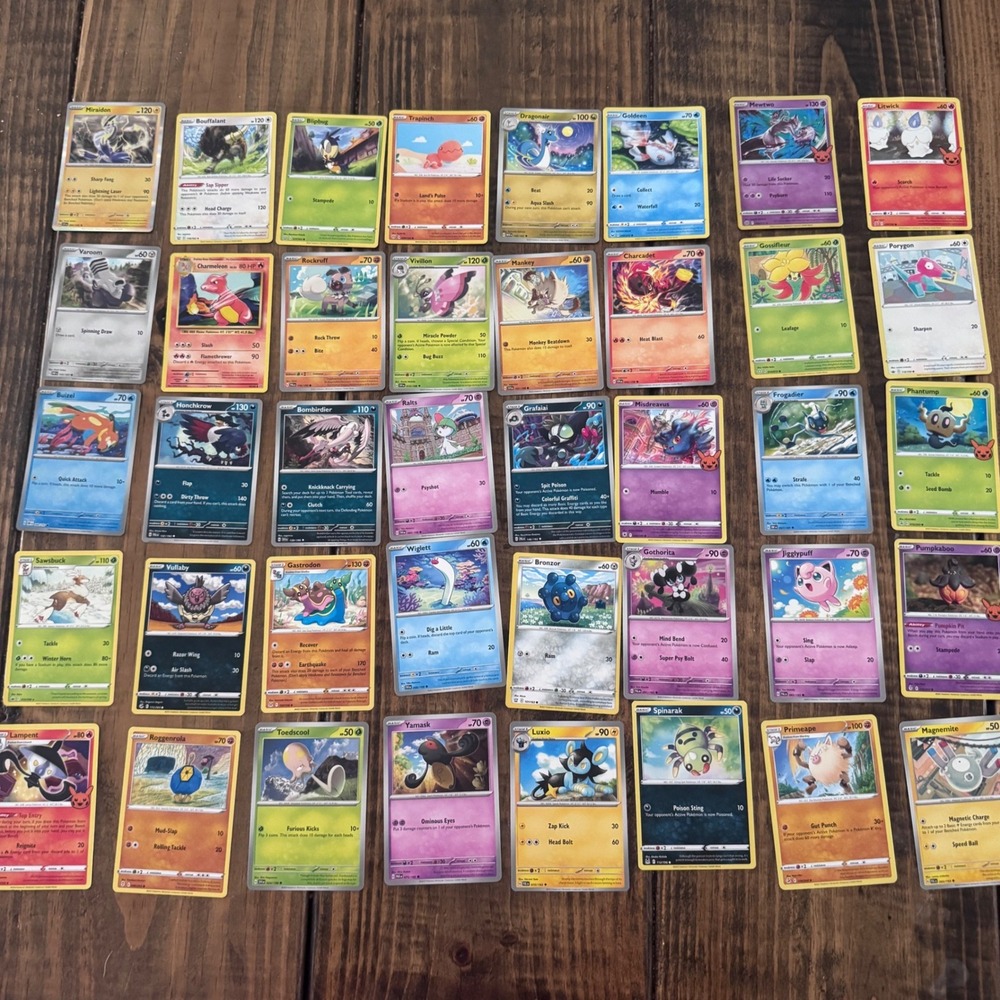 Pokemon Cards Lot of 40 Various Cards 2020-2023 Set 5
